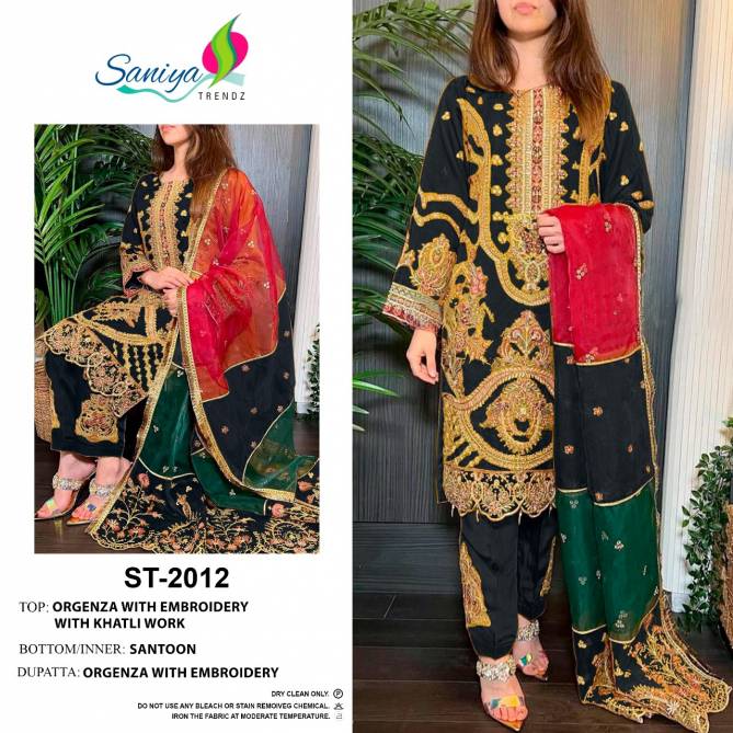 Saniya St 2012 Hit Colour Ethnic Wear Wholesale Pakistani Suits
